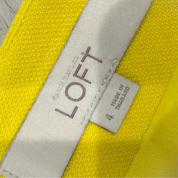 Ann Taylor Loft bright yellow mini skirt ❤️ - Picture 6 of 8